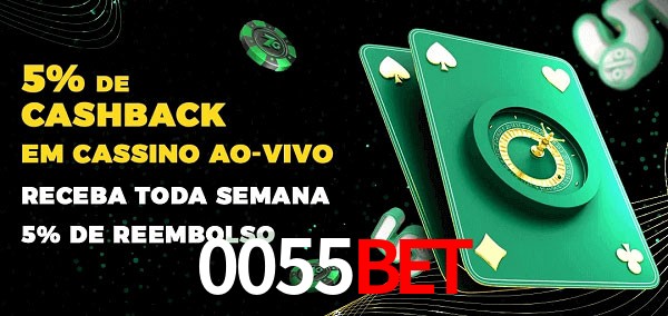 Promoções do cassino ao Vivo 0055BET